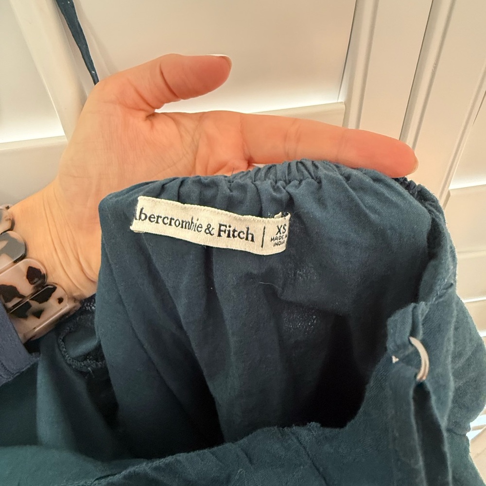 Abercrombie & Fitch Dark Teal Maxi Dress - Picture 4 of 4